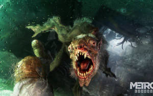 Metro Exodus Монстр-риба 3440x1440 — Відеогра гіф Шпалери