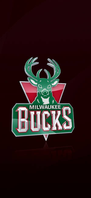 Milwaukee Bucks in dark red wallpaper — iPhone 15 Pro Max Шпалери