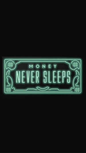 Money Never Sleeps Неоново-зеленая естетика