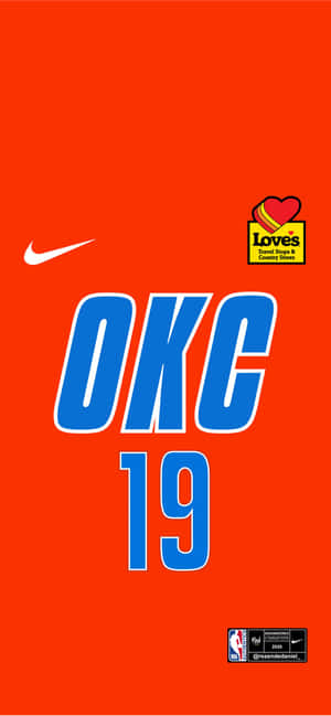 NBA Оклахома-Сити Тандерс Джерси № 19 — Redmi Note 17 Pro Шпалери