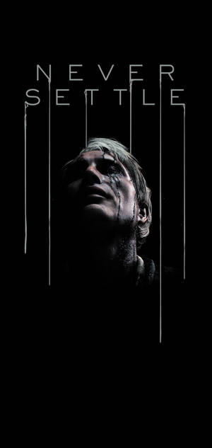 Never Settle Death Stranding — iPhone 14 Pro Max Шпалери