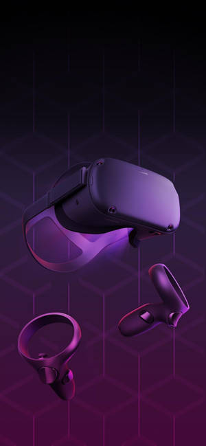 Обої Oculus Quest 2 Пурпурное абстрактное искусство — iPhone 14 Pro Шпалери