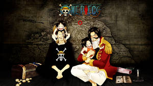 One Piece Desktop Dragon і Роджер — Ван пис Шпалери