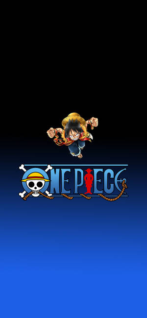 One Piece логотип телефона и Луффи — iPhone 18 Шпалери