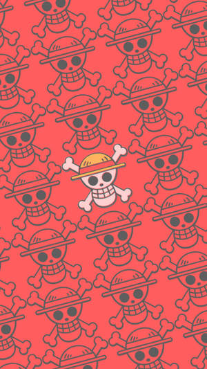 One Piece Телефон Коллаж Джолли Роджер — Ван пис телефон Шпалери