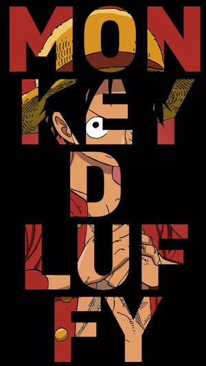 One Piece Телефон Луффи Текстовое Искусство — Ван пис телефон Шпалери