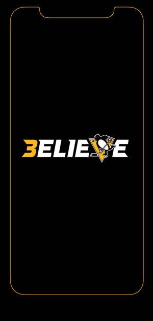 Обої Pittsburgh Penguins believe логотип — iPhone 14 Plus Шпалери