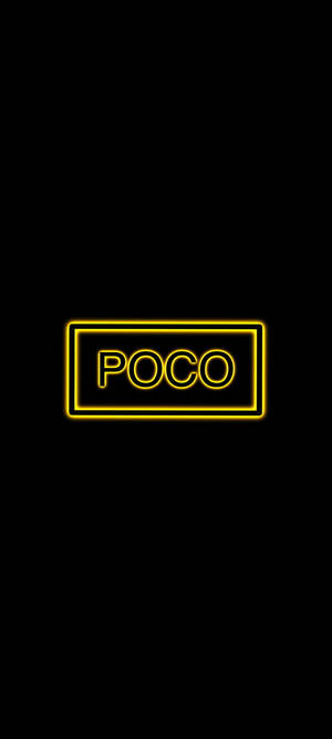 POCO X2 Желтый Шрифт — Redmi A5 Шпалери