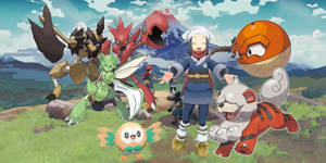 Шпалери Pokemon Legends Arceus Усміхнена Акарі — Крутий покемон Шпалери
