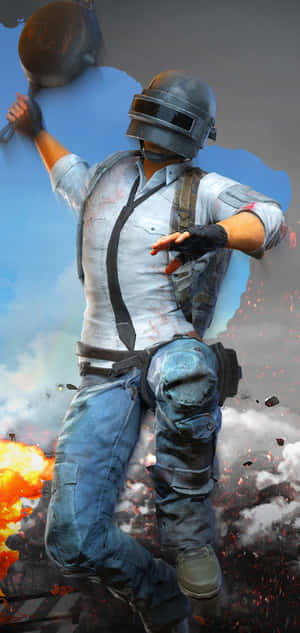 PUBG Conqueror Сковорода — Xiaomi 18 Pro Max Шпалери