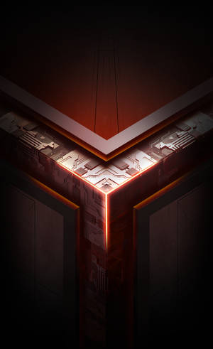 Обої с логотипом Asus ROG в красной теме — Galaxy Tab S10 Ultra Шпалери