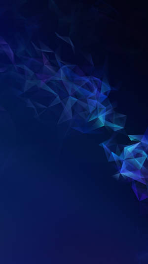 Samsung Galaxy Cubism Art в синих тонах — Галактика телефон Шпалери