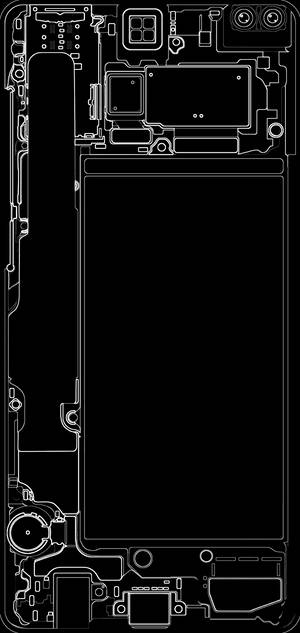 Обої Galaxy S10 Plus чорно-білий телефон — iPhone 13 Pro Шпалери