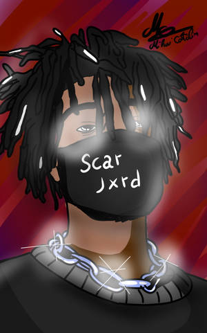 Обои Scarlxrd Красный Фан-Арт — Redmi Pad 2 Шпалери