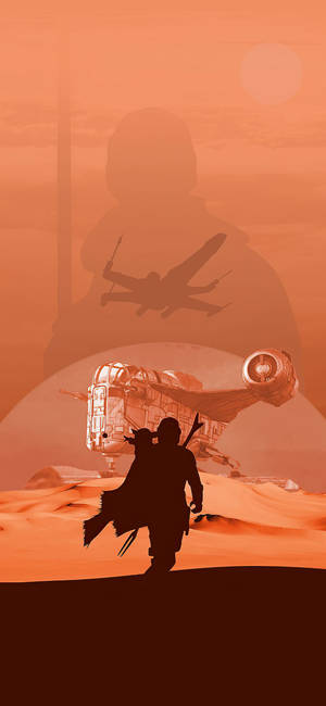 Silhouette Star Wars IPhone 6 Plus — Galaxy S26 Шпалери