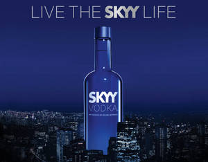 Skyy Vodka Live The Skyy Life Постер — Темно-синій Шпалери
