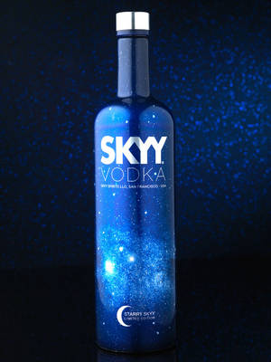 Skyy Vodka Зоряне небо варіант — Темно-синій Шпалери