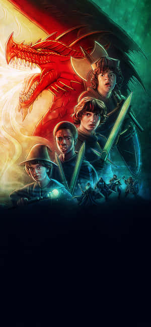 Stranger Things Dungeon And Dragons — Oppo Find X9s Шпалери