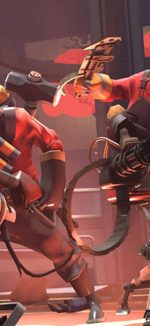 iPhone Xs Team Fortress 2 фон — Honor X70 Pro Max Шпалери