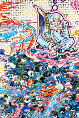 Takashi Murakami Peace 4K — Xiaomi Pad 8 Pro Шпалери