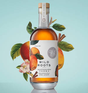 Wild Roots Малиновая настойка на водке Синий фон — Honor Magic V Шпалери
