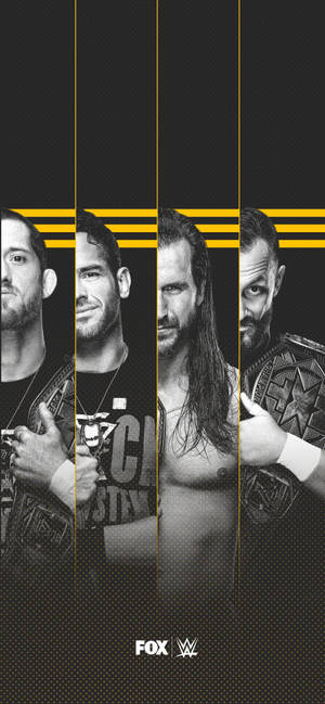 WWE Nxt Суперзвезди чорно-білі обои — iPhone 14 Pro Шпалери