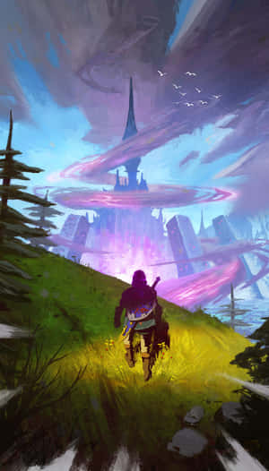 Автентичний фентезійний світ: Подорож Гайрулом у The Legend of Zelda — Легенда про зельду дихання дикої природи Шпалери