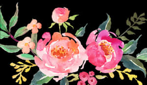 Результат изображения для пользовательского фильтра Snapchat «Colorful Flowers» — «Pink Gold Flowers Png Transparent, Png Download» — Розовый цветочный Шпалери