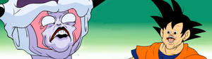 Аниме мем Goku Frieza Derp — Агресивне аніме аватарка Шпалери