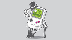 Шпалери з антропоморфним пародійним артом Game Boy
