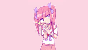 Будь собою і розцвітай с Kawaii Pink — Кавайний рожевий Шпалери