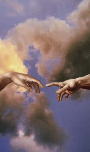Creation Of Adam 4k — Tecno Megapad Pro Шпалери
