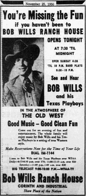 Винтажная газета Bob Wills And The Texas Playboys — Redmi A5 Шпалери