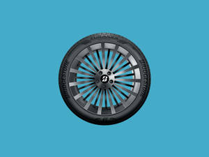 Високоякістное зображение шины Bridgestone Turanza QuietTrack — Пастельно-голубой Шпалери
