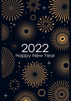 С новым годом 2022 фейерверк обои — True Black Шпалери