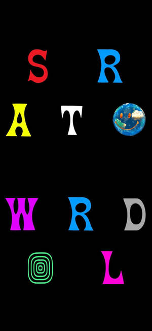 Удивительный арт Astroworld текст обои с удивительным дизайном. — iPhone 11 Pro Шпалери
