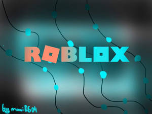 Художні шпалери з дизайном логотипа відеогри Roblox.