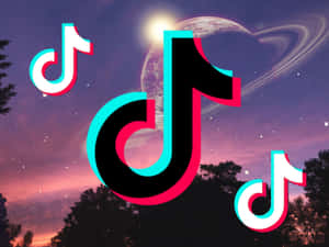 Естетика TikTok — Галактика місяць Шпалери