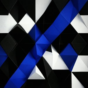 Абстрактний геометрический дизайн в цветах Thin Blue Line. — OLED Шпалери
