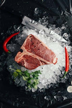 Говядина Кобе на кубиках льда — Xiaomi Pad 8 Шпалери