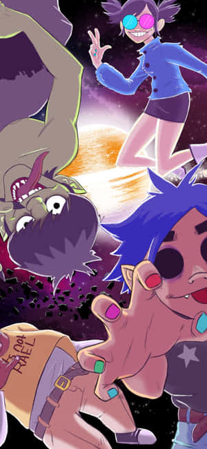 Gorillaz для iPhone [обои] — Oppo A6t Шпалери