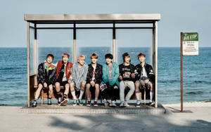 Шпалери з груповим фото BTS YNWA — Групове фото bts GIF Шпалери