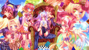 Фон No Game No Life — ノーゲーム・ノーライフ Шпалери