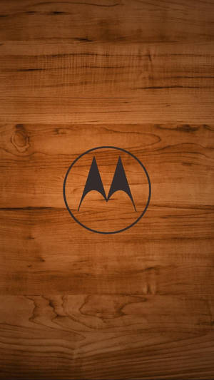 Деревянный логотип Motorola