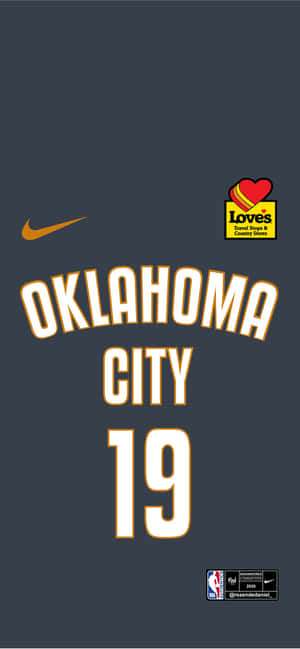 Джерси № 19 команды Oklahoma City Thunders — Redmi Note 17 Шпалери