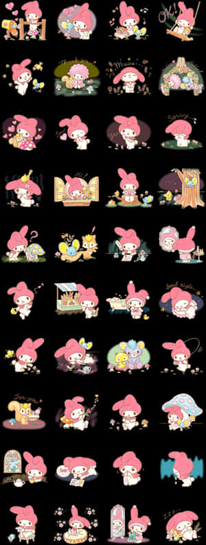 Стікери Line Май Мелоді, HD Png Завантажити