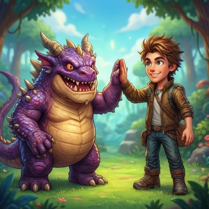 Дружеское взаимодействие в Puzzle & Dragons обои — Tecno Phantom V Flip2 Шпалери