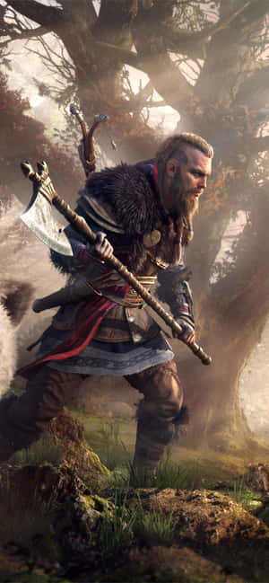 iPhone Xs Max Assassin's Creed Valhalla фон — Realme Narzo 80 Lite Шпалери