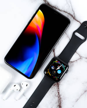 Обои iPhone Xs — Apple Watch Шпалери