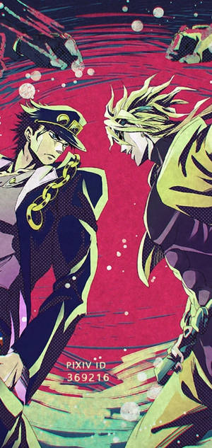 JoJo's Bizarre Adventure Джотаро Куджо против Дио Брандо обои